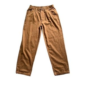Free People womens high waisted trouser, light brown, size 8